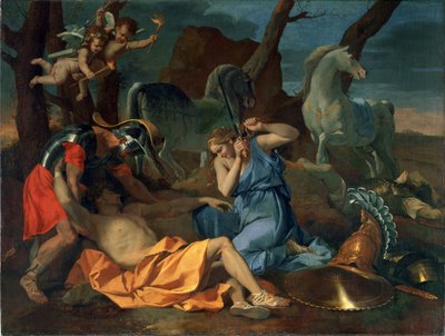 Tancred and Erminia, c.1635 by Nicolas Poussin